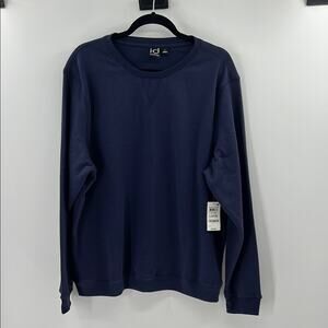 Ideology Men's Crewneck Fleece Sweatshirt - Navy - Large - New with tags